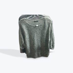 Denver Hayes grey and black sweater womens size large