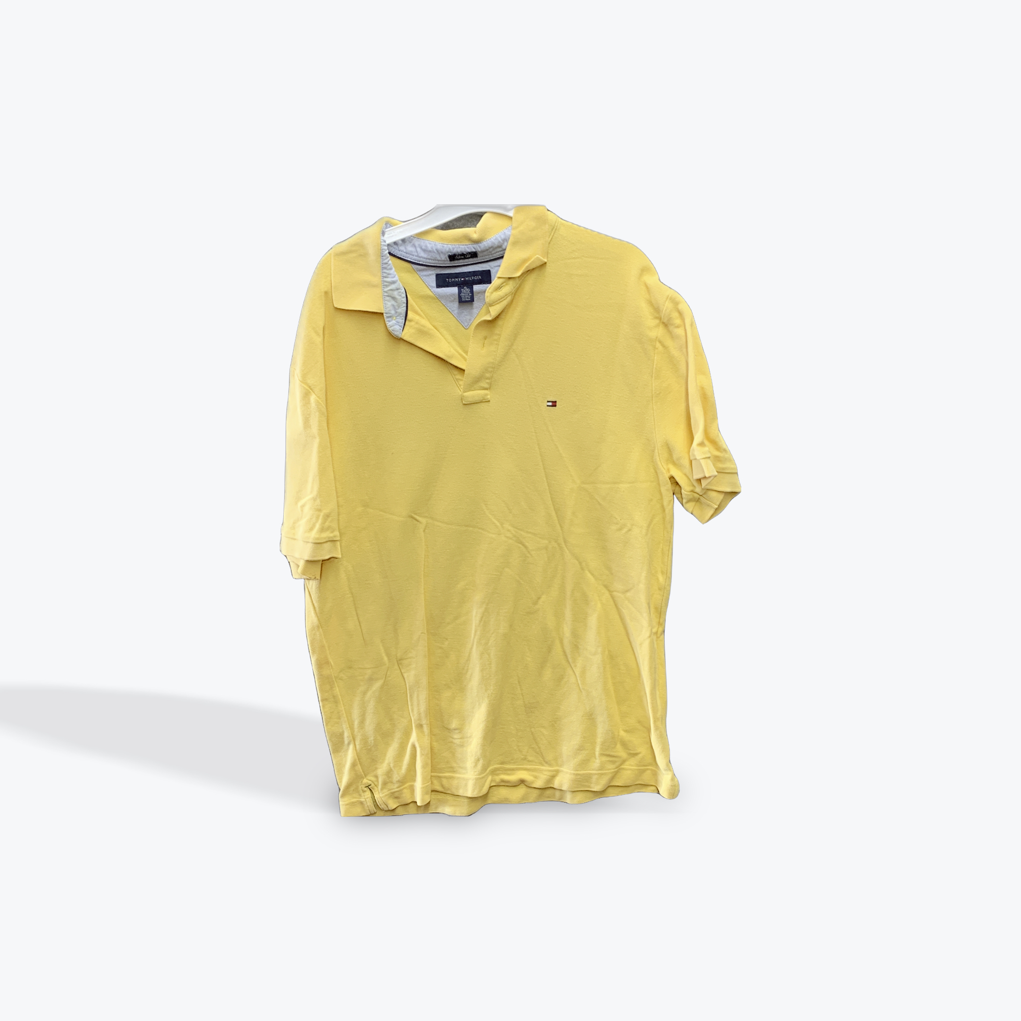 Tommy Hilfiger yellow mens polo size xl