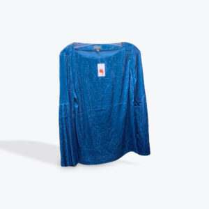 The limited blue satin womens top size smal