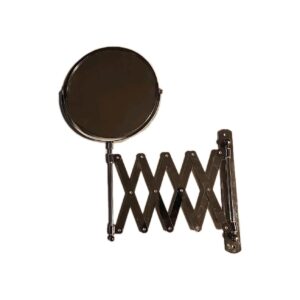 Vintage Extendable Wall Mount Double Sided Accordian Style Shaving Vanity Mirror