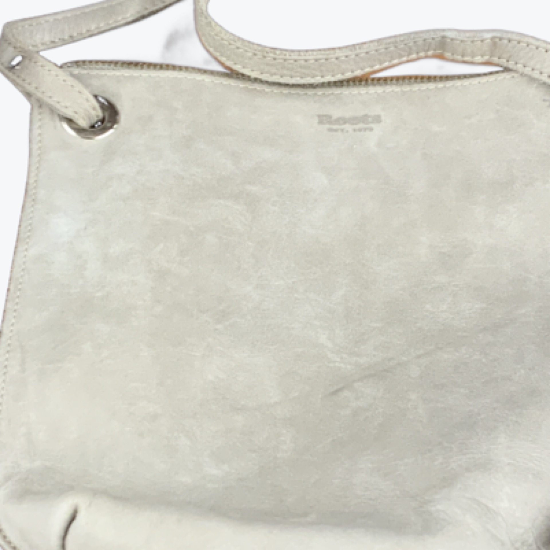Cream color roots purse