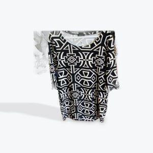 Eclipse black and white dress women’s size medium