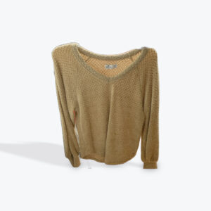 Hollister brown fuzzy womens sweater size medium