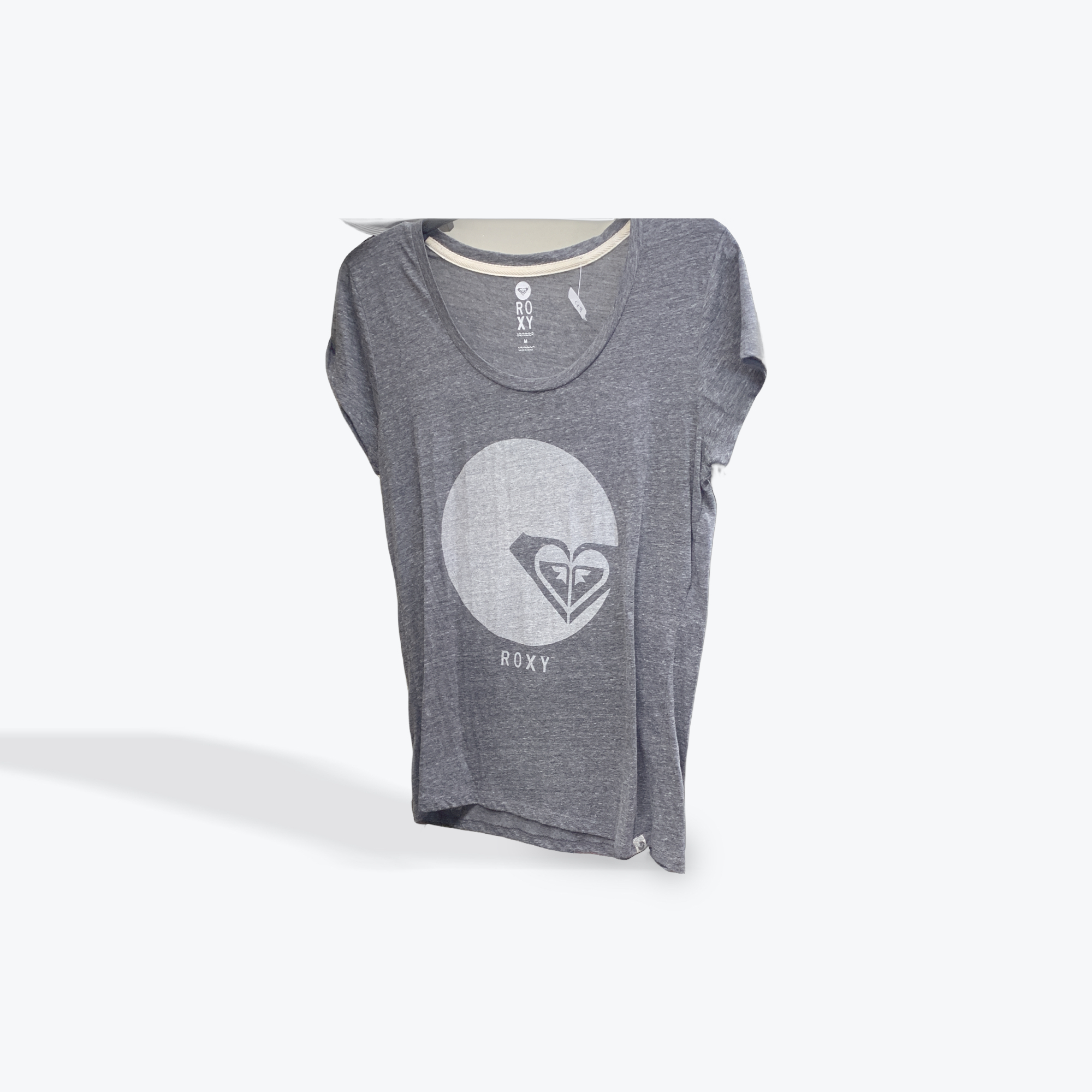 Roxy womens grey tee size medium