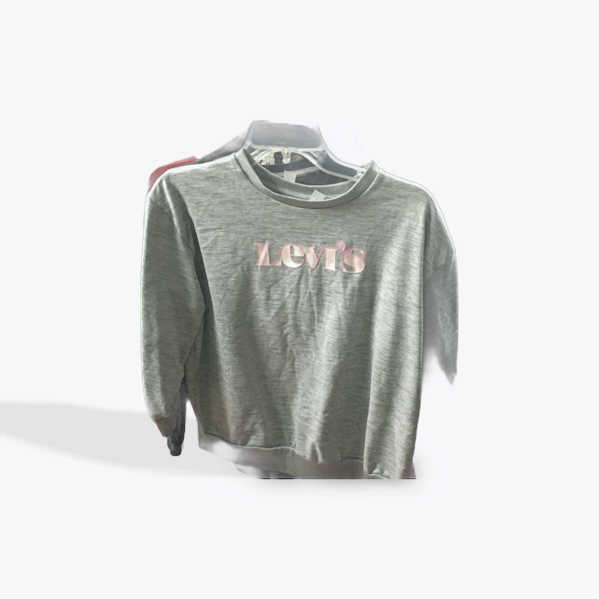 Levi’s grey and pink sweatshirt womens size large