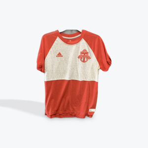 Adidas men red tshirt size lg