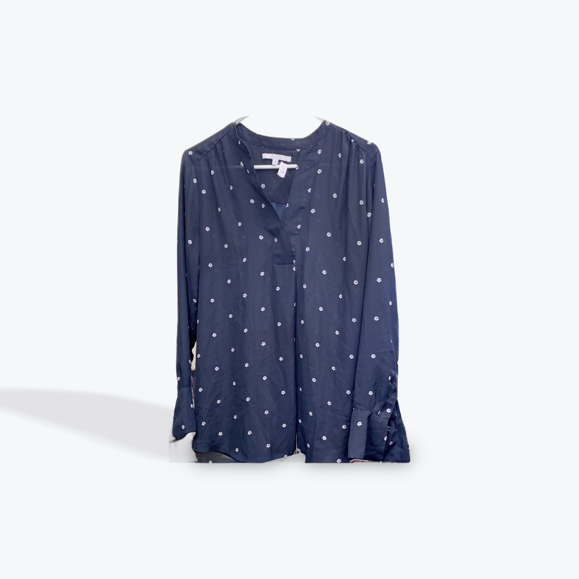 Alfred Sung blue womens top size medium