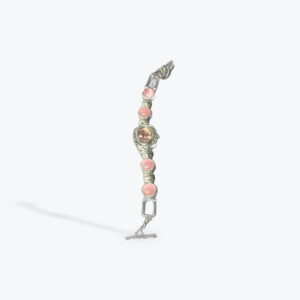 pink stones womens watch