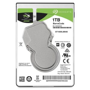 Seagate Barracuda 1TB Internal Hard Drive HDD – 2.5 Inch SATA 6 GB/S 5400 RPM 128MB Cache for PC Laptop (ST1000LM048)