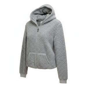 Bench Grey fuzzy Hoodie size Large