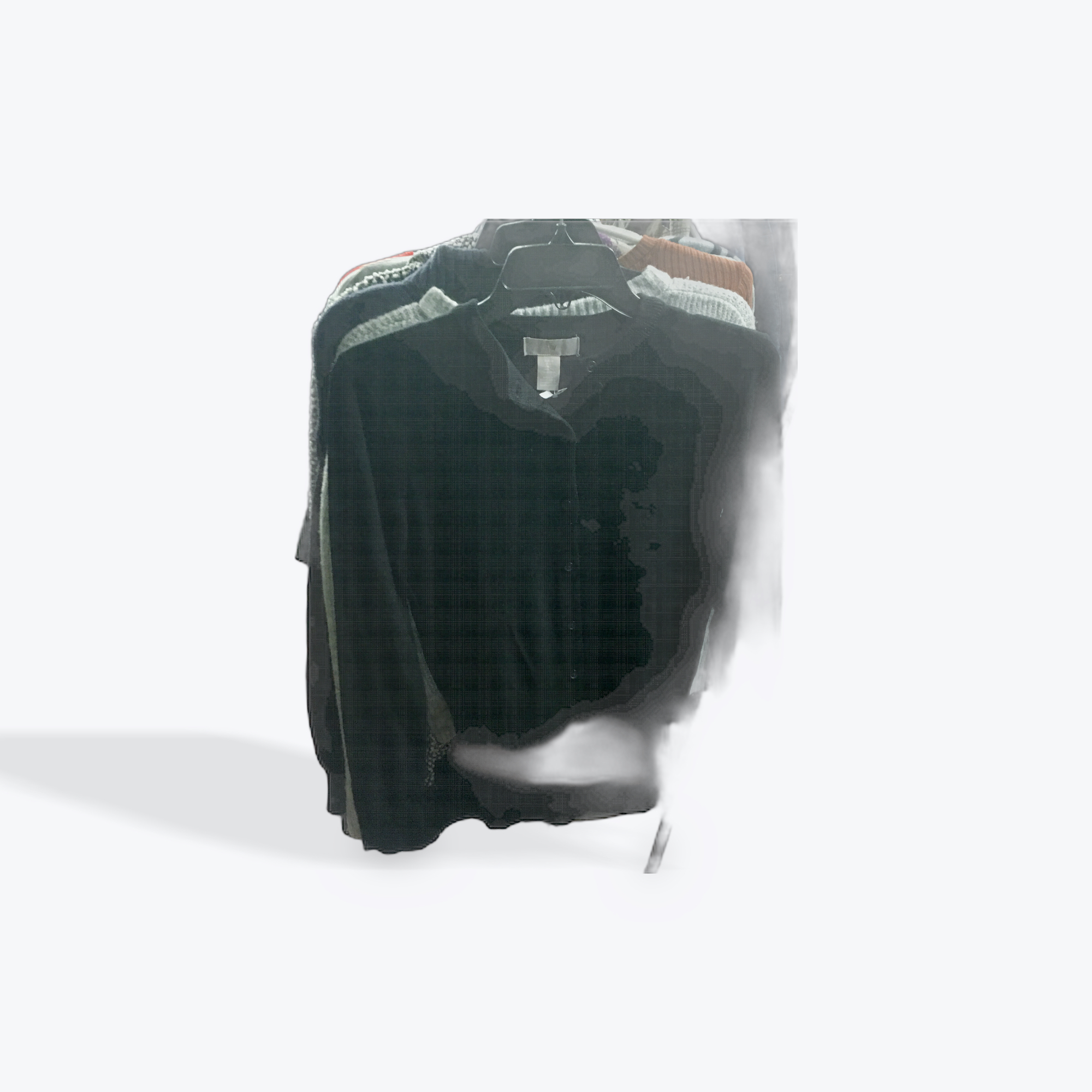 H&M black button womens sweater size xsmall