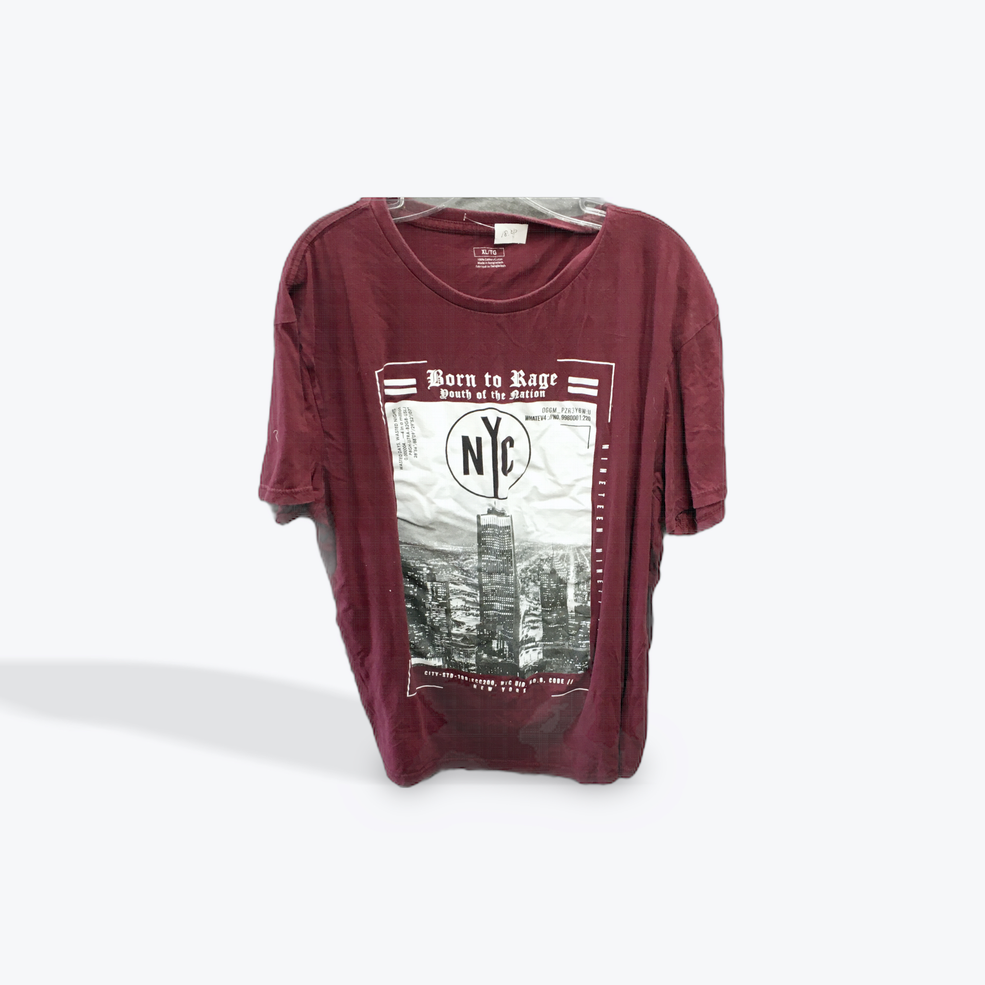 Born to rage mens tshirt size xlarge