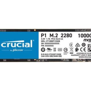 Crucial Solid State Drive Ct1000P1SSD8 - 1TB Gen 3 x 4   P1 M.2 2280