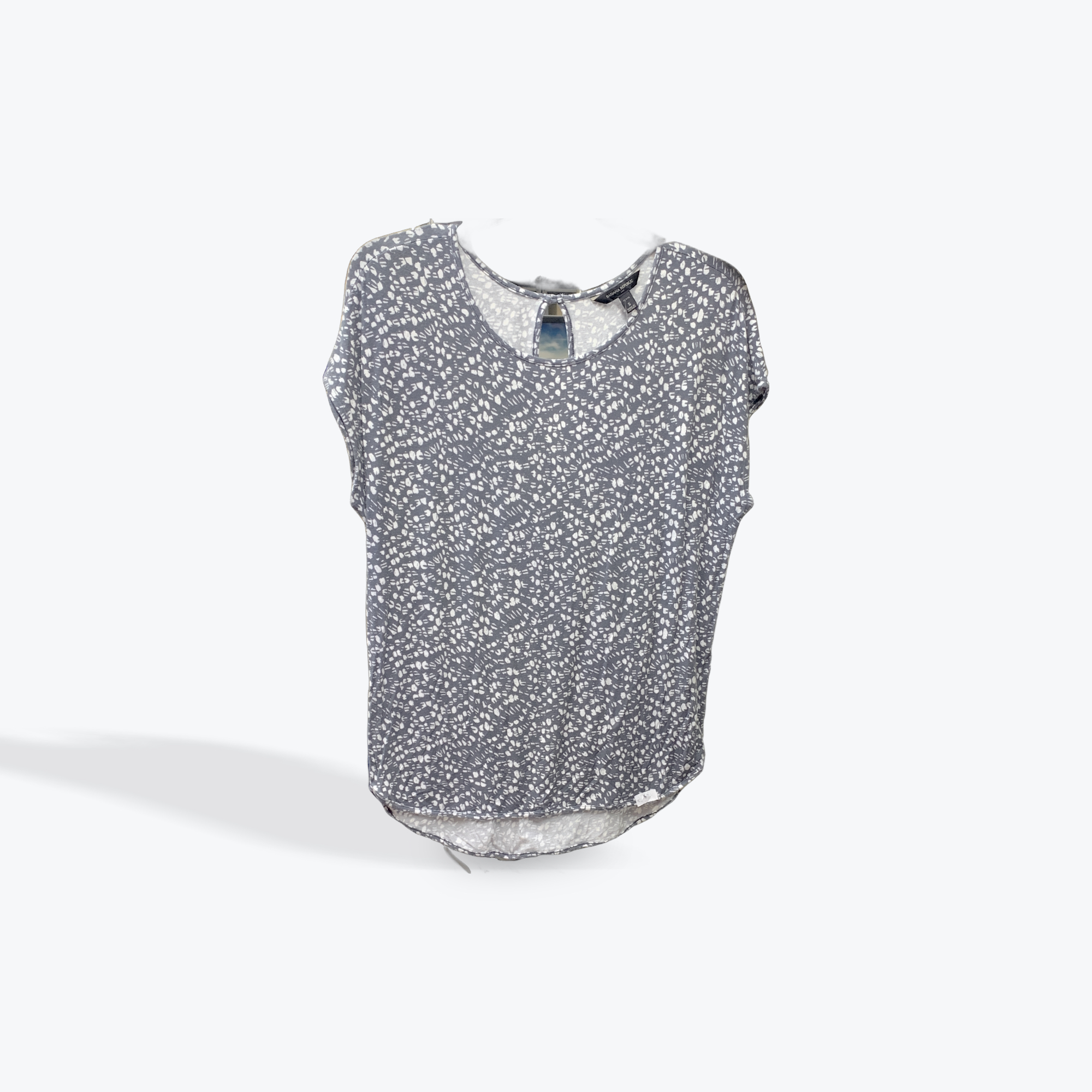 Banana republic grey and white womens top size small