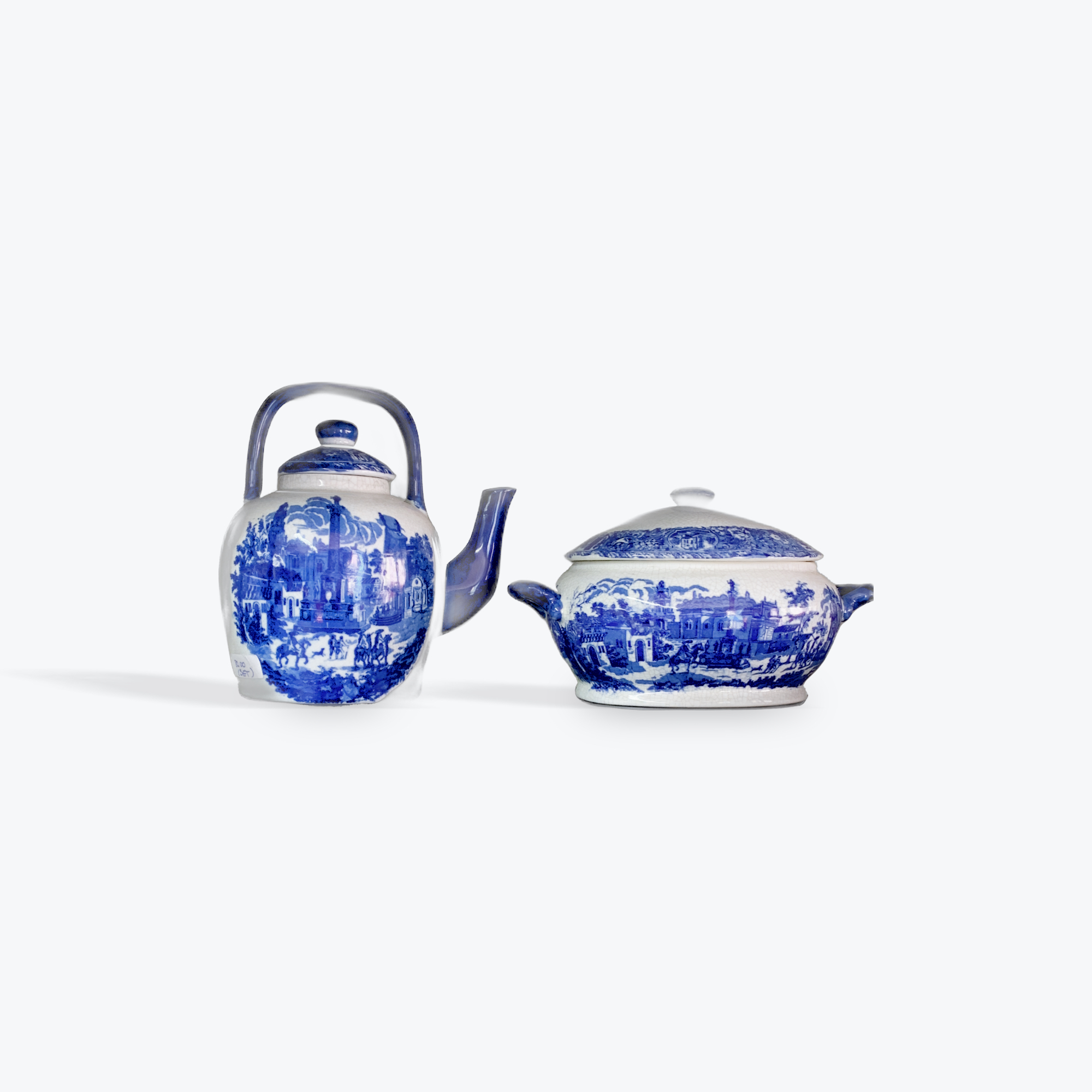 Blue antique set