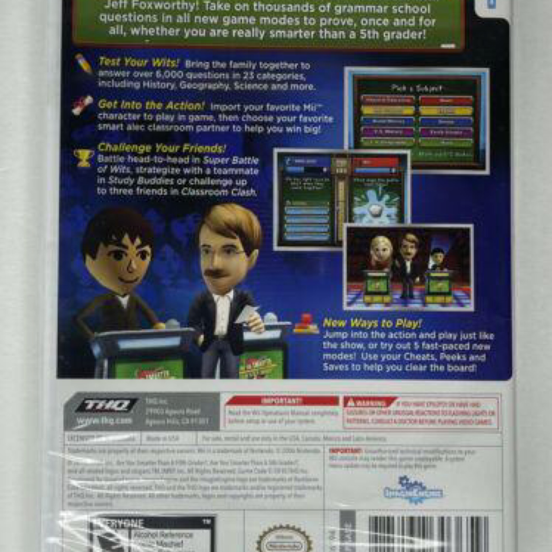 Wii Are You Smarter Than a 5th Grader?: Back to School
