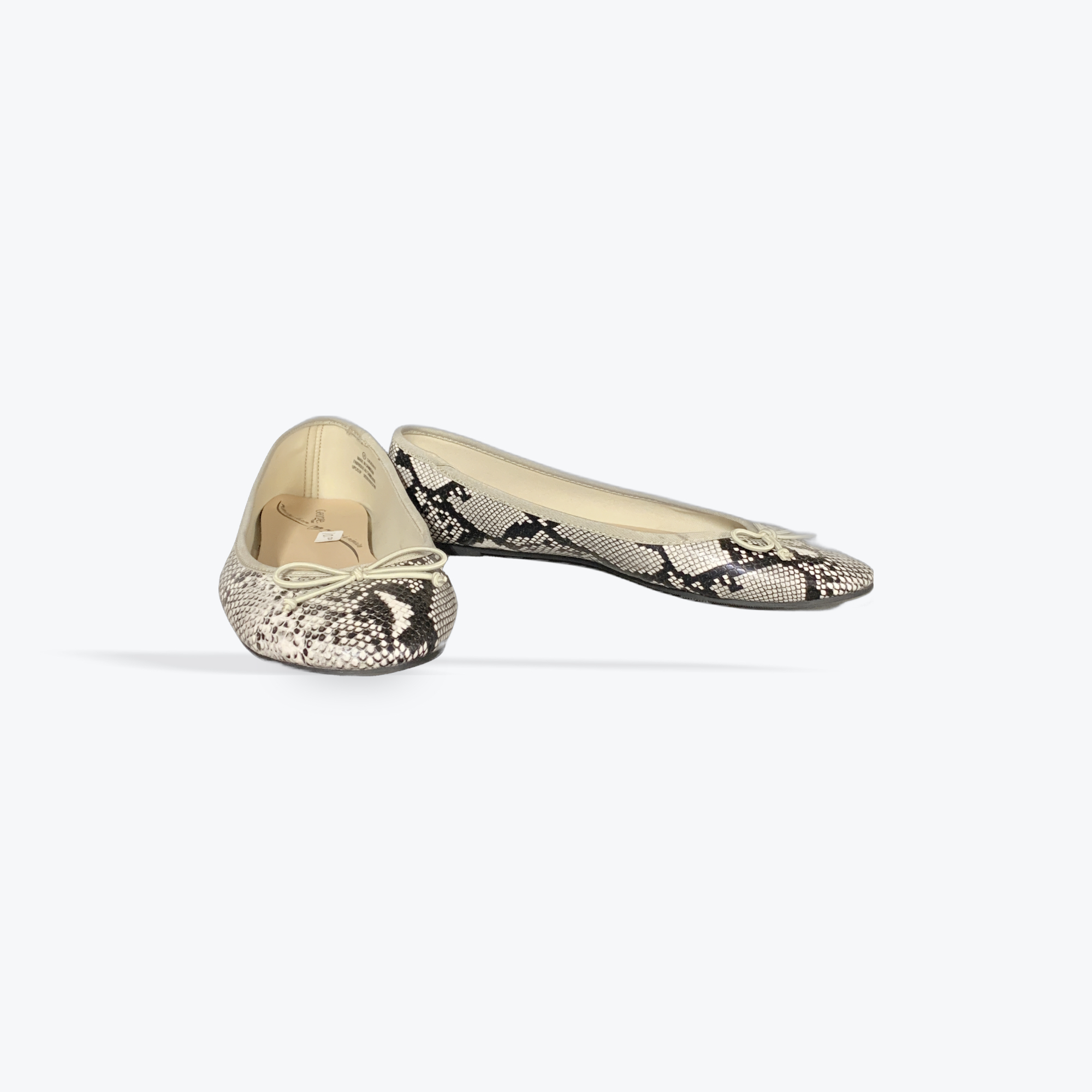 George snakeskin flats womens size 8