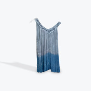 womens grey blue tank style top size large