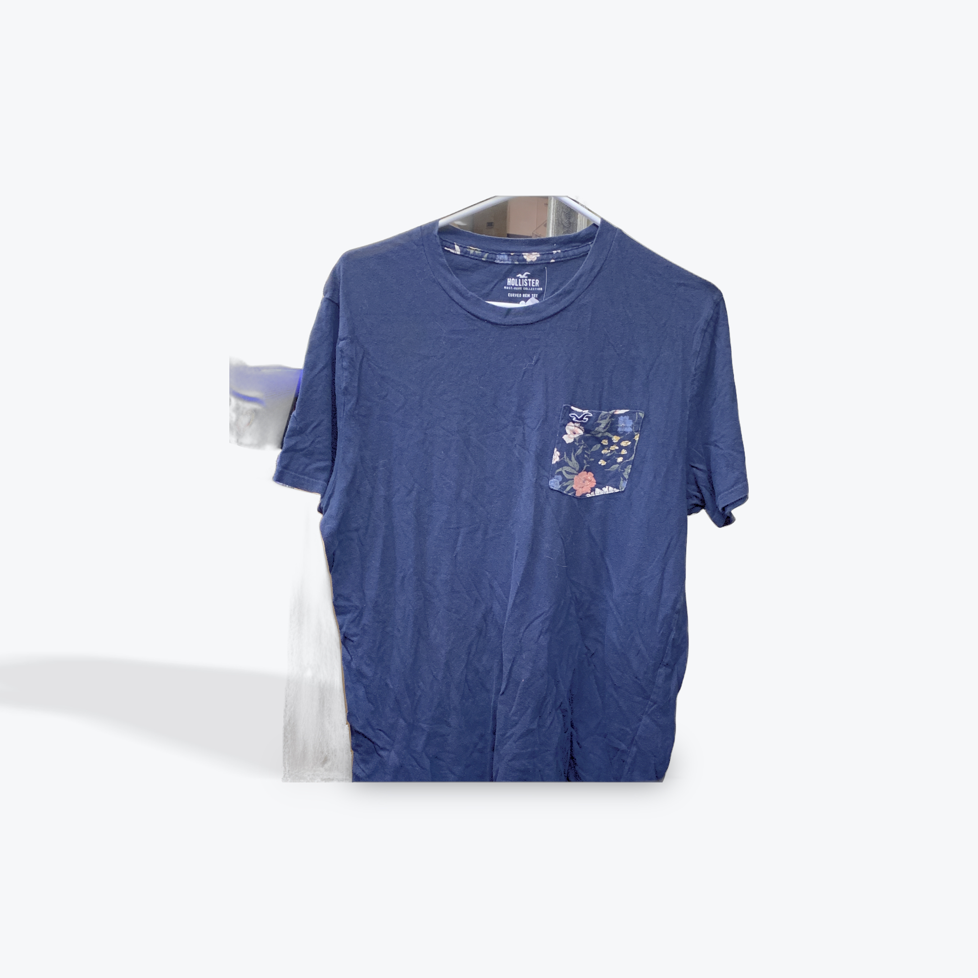Hollister womens blue tshirt size large