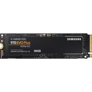 Samsung 970 EVO Plus SSD 500GB NVME M.2 Internal Solid State Drive w/ V-Nand Technology, Storage and Memory Expansion for Gaming, Graphics w/ Heat Control, Max Speed