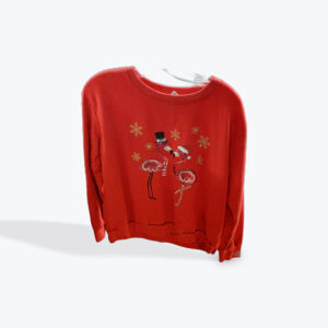 Christmas flamingos womens sweater size large