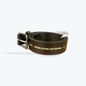 Belt black leather Mens size 48