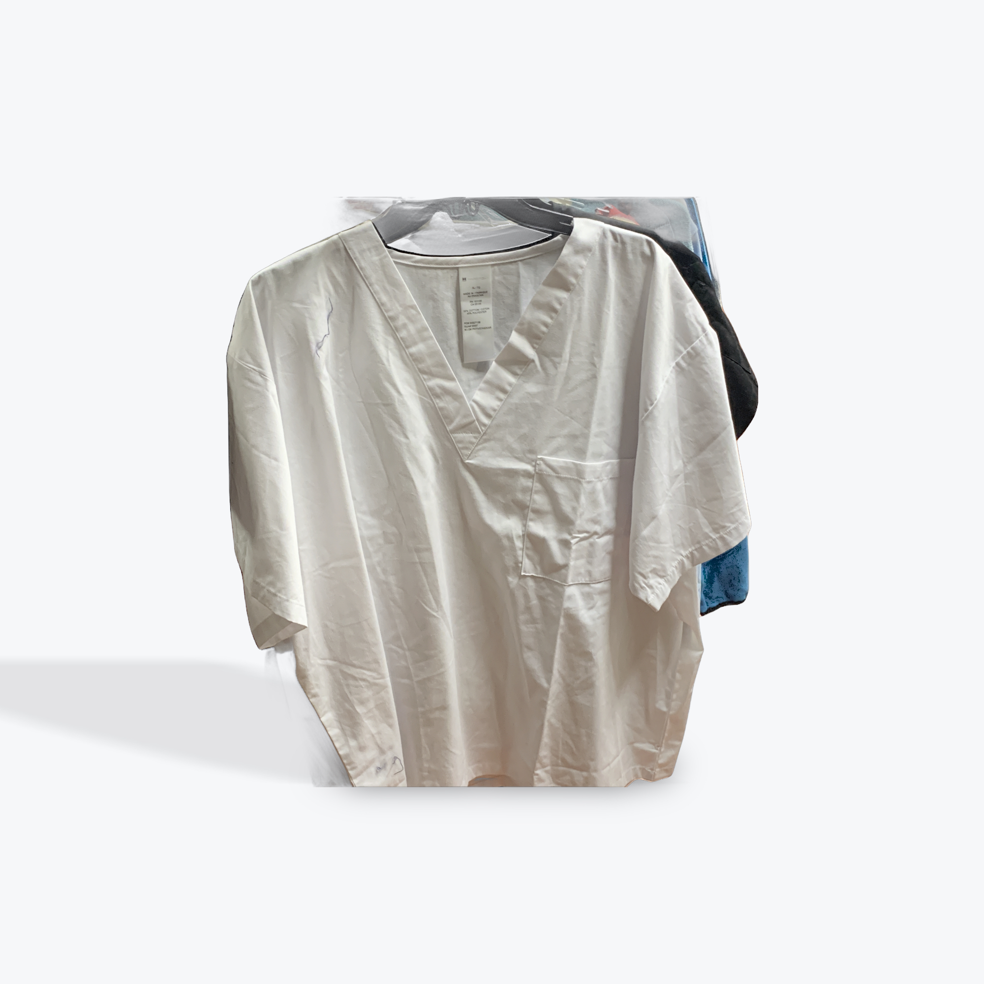 Harriton white womens scrub size xlarge