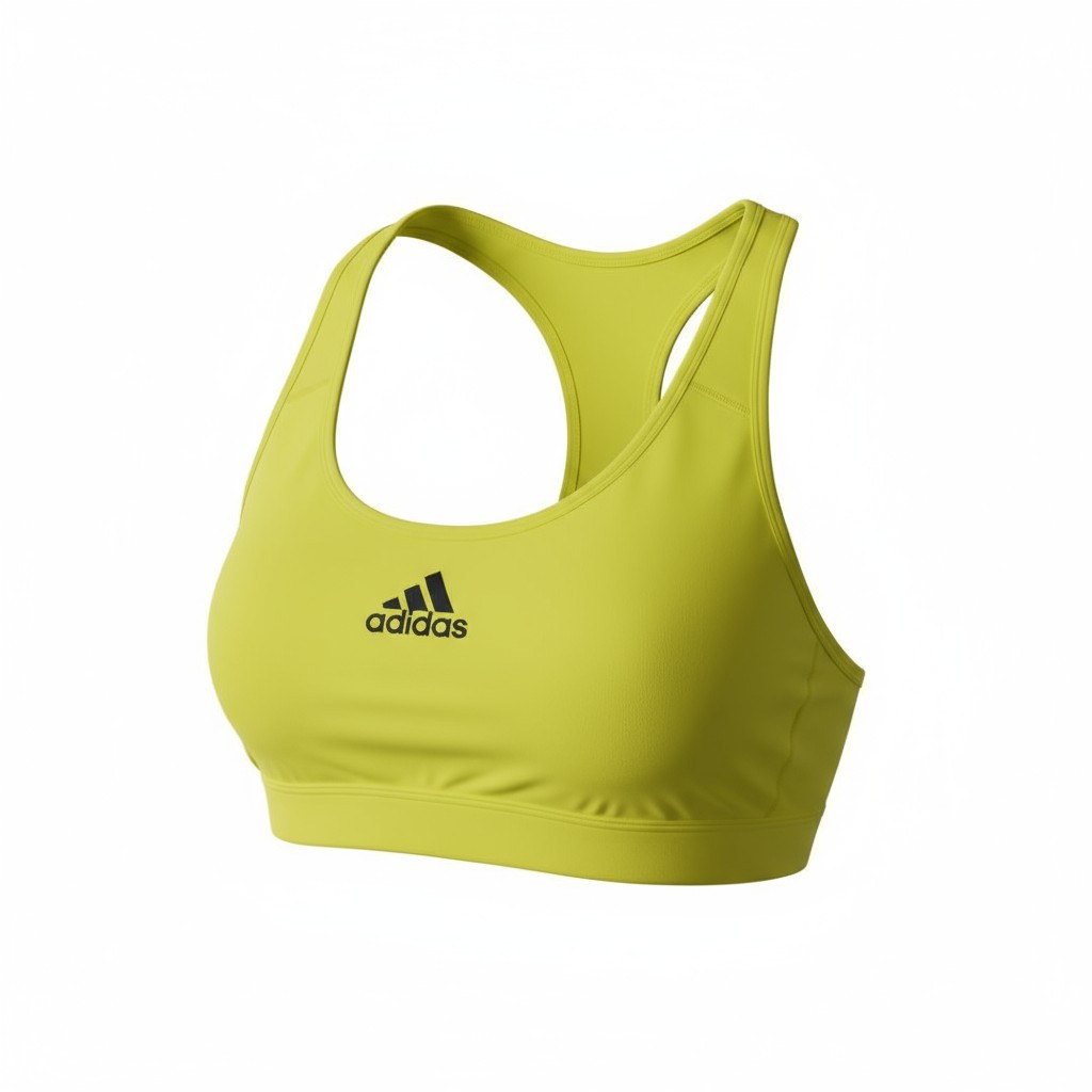 Adidas yellow bralet womens size medium