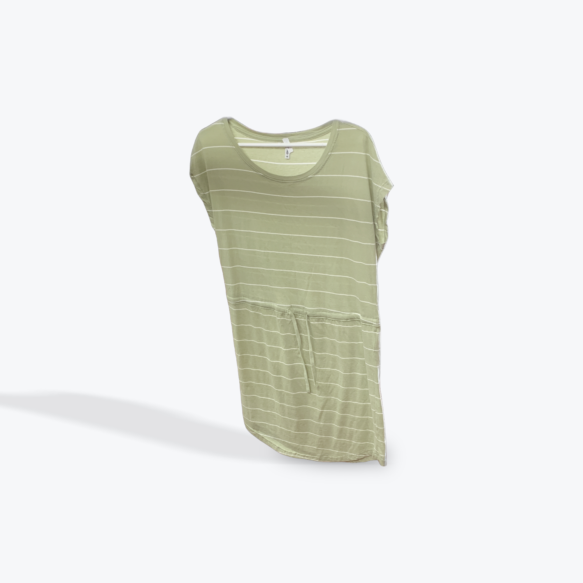 Only green white stripe dress size medium
