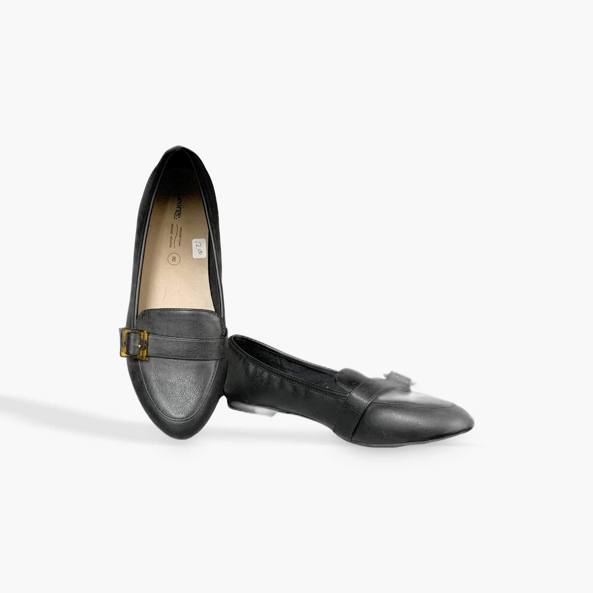 George black flats womens size 8