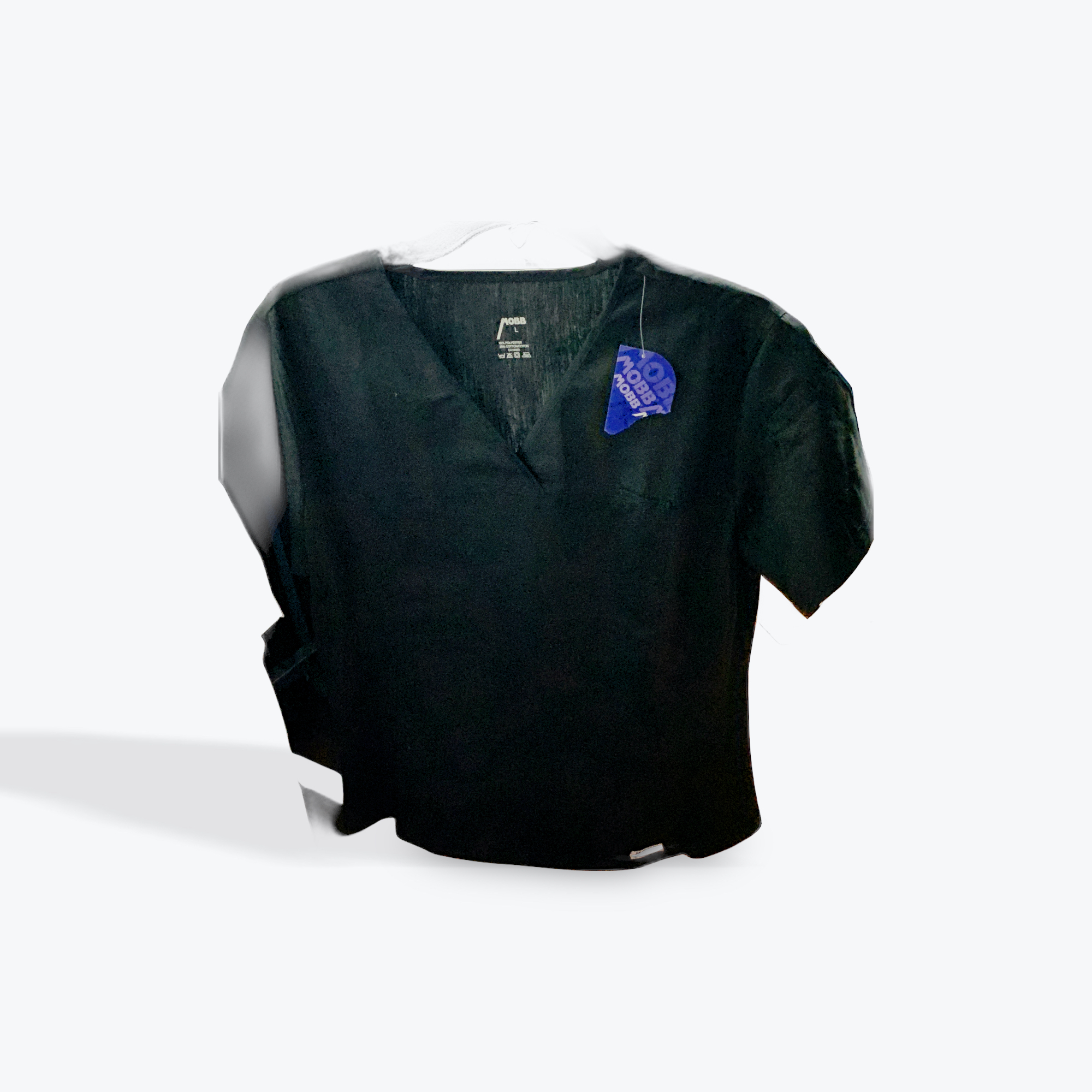 Mobb womens black scrub top