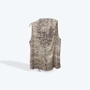 Jessica animal print sleevless womens top size large