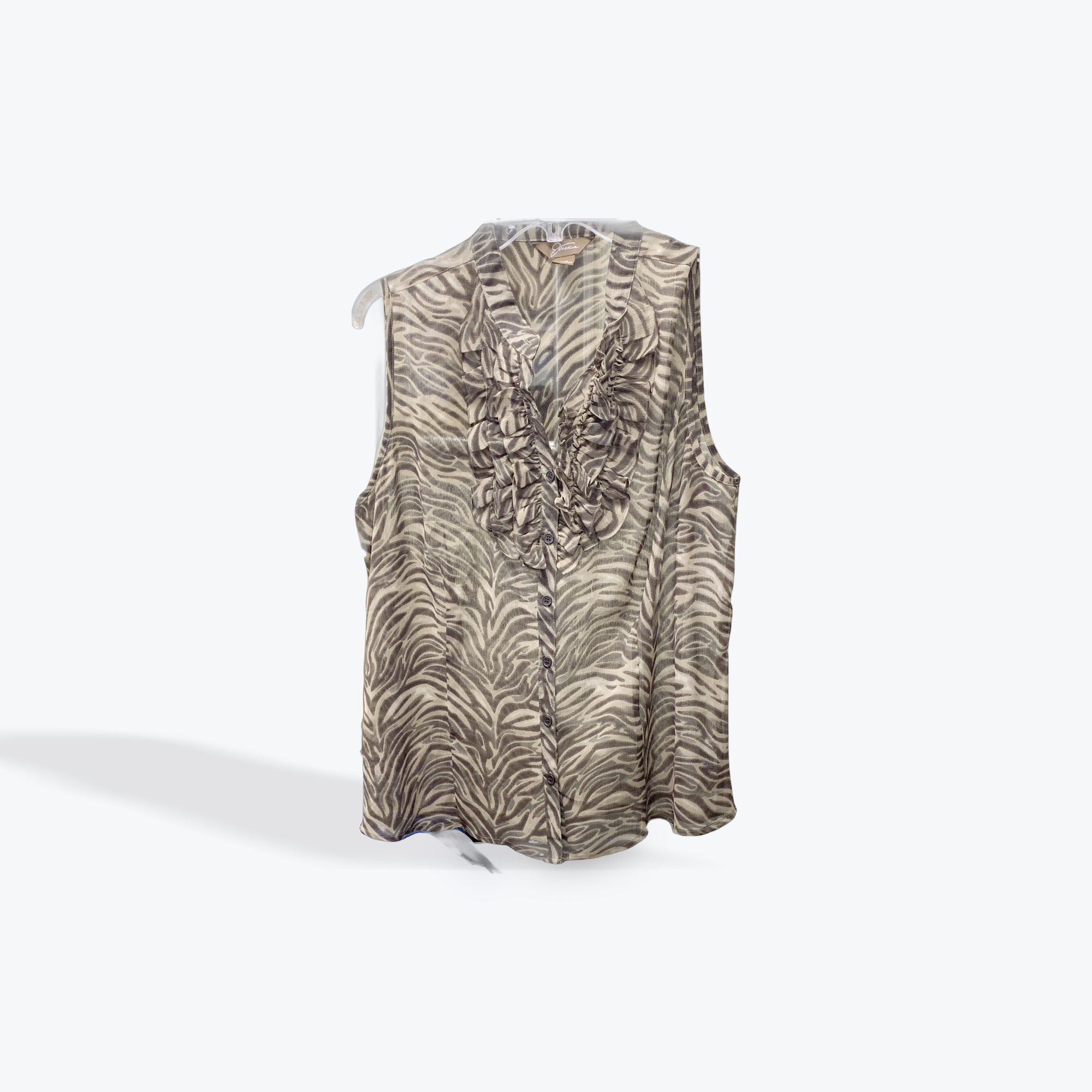 Jessica animal print sleevless womens top size large