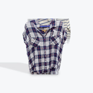Jacks girlfriend womens plaid top size large
